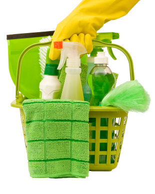 green cleaning supplies